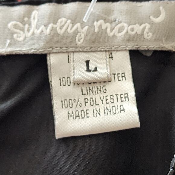 Vintage 90s Y2K Beaded Mini Black Dress - Picture 5 of 6